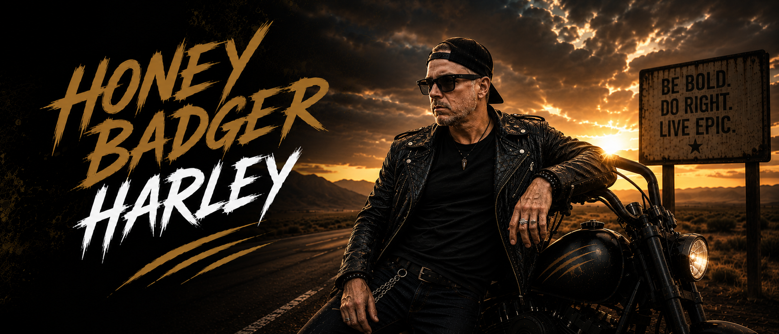 Honey Badger Harley badge